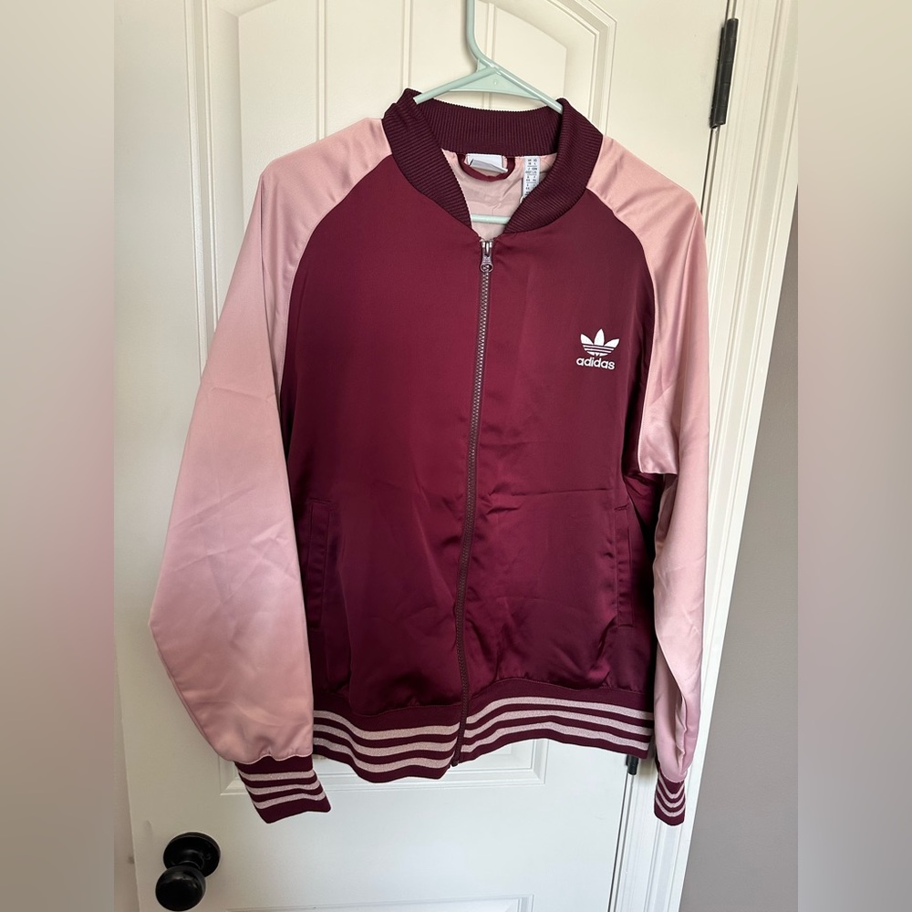 Adidas Originals satin bomber jacket